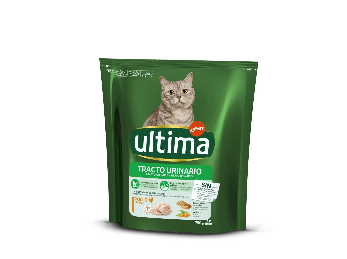 RA&Ccedil;&Atilde;O PARA GATO ULTIMA TRATO URIN&Aacute;RIO COM FRANGO 750G