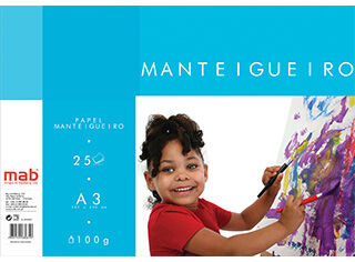 BLOCO PAPEL MANTEIGUEIRO A3 MAB 100G 25 FOLHAS image number 0