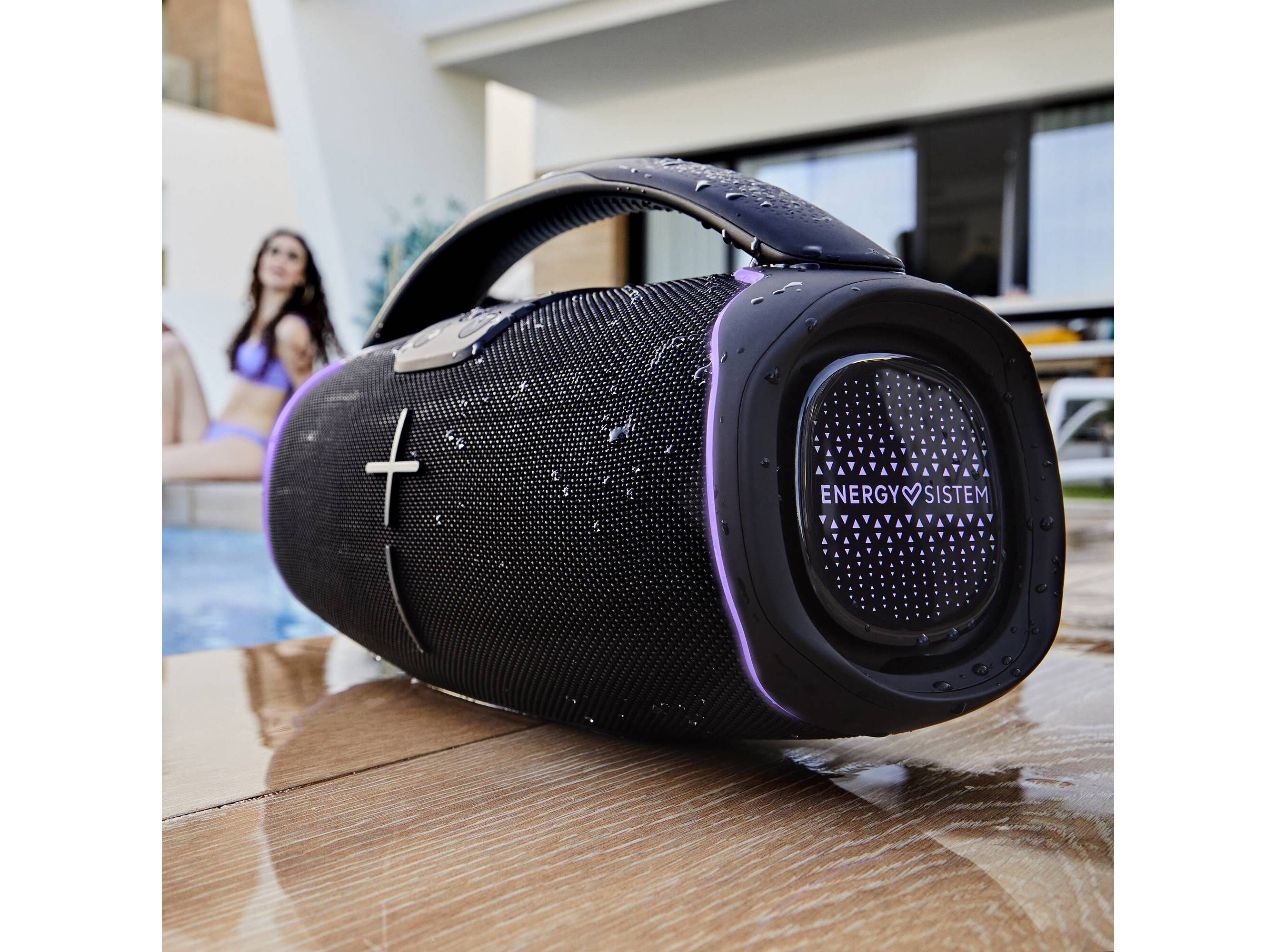 COLUNA PORT&Aacute;TIL ENERGY SISTEM HYPERBEAT PRETO 80W image number 6