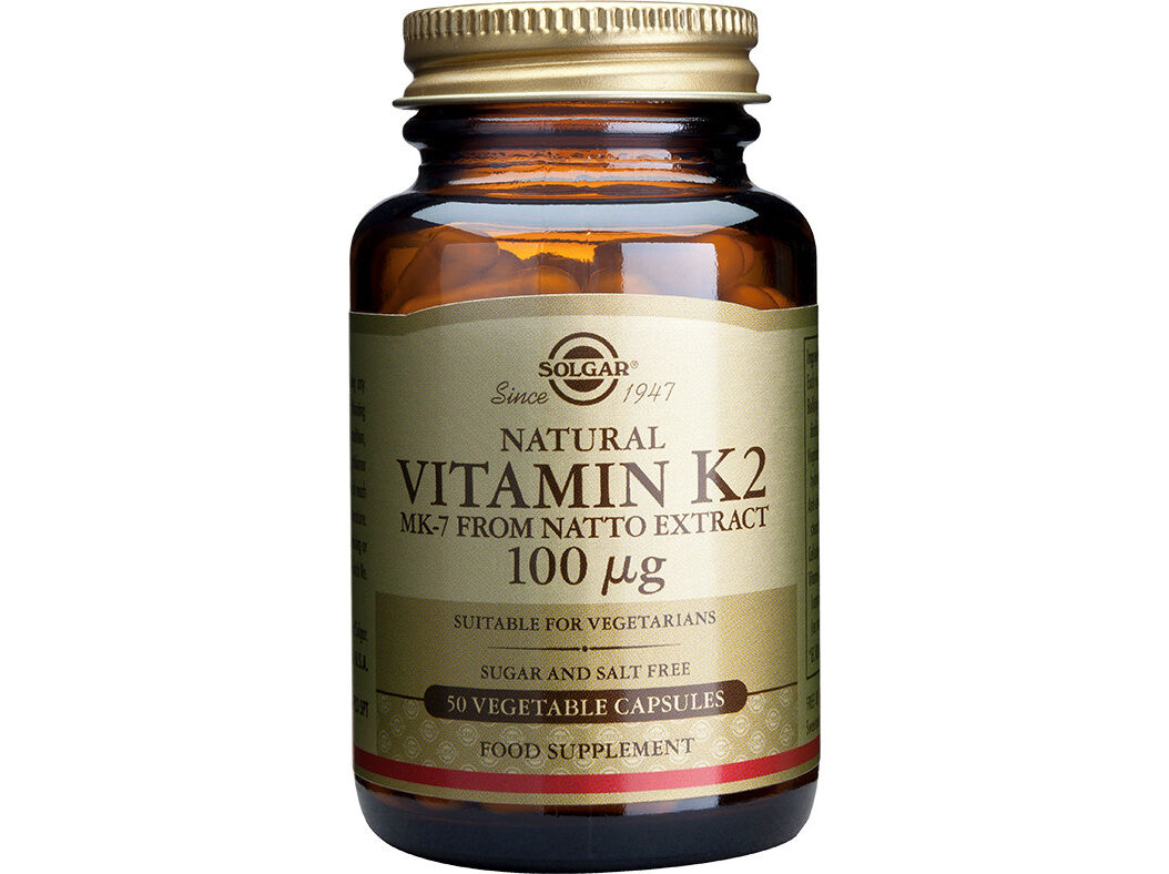 SUPLEMENTO SOLGAR VIT.K2 NATURAL 100MG 50 CAPSULAS image number 0