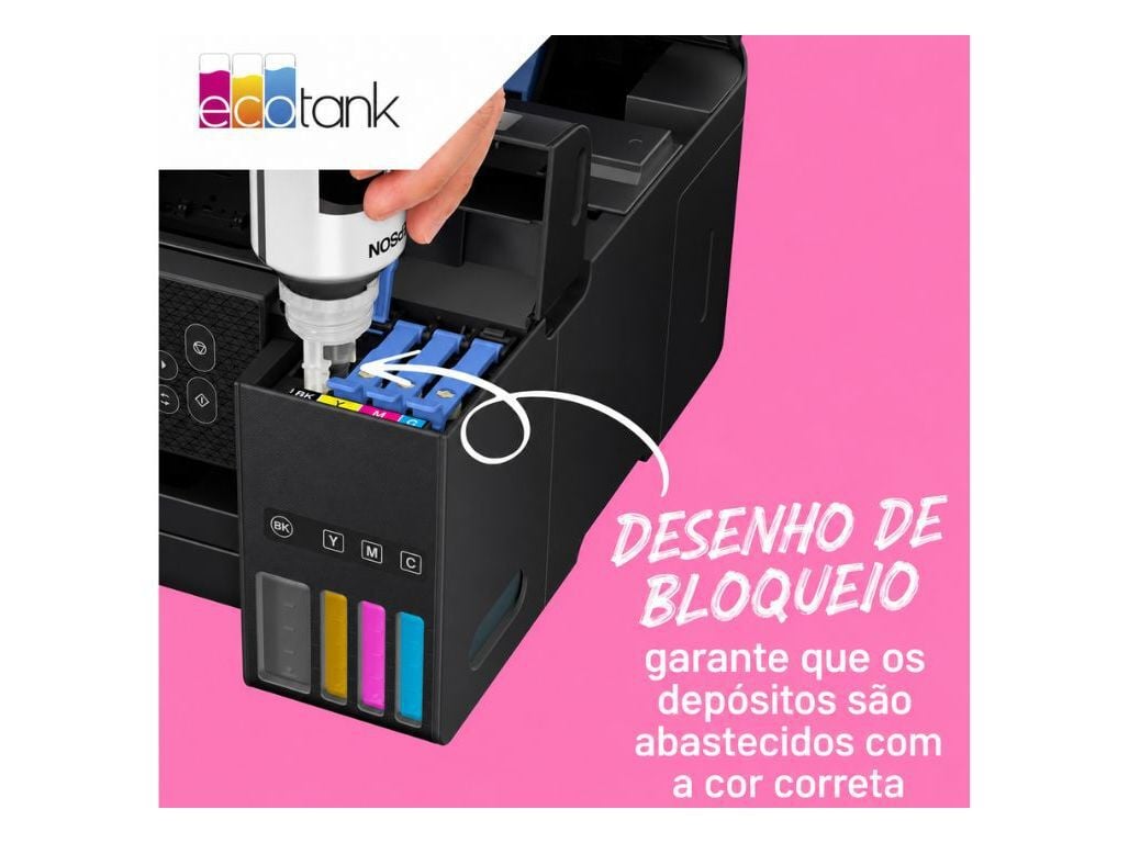 TINTA ORIGINAL EPSON 102 ECOTANK AMARELO 70ML image number 2