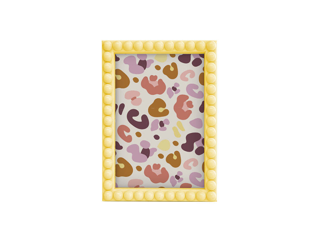MOLDURA BUBBLES ACTUEL AMARELA 11.7X16.4X1.5CM