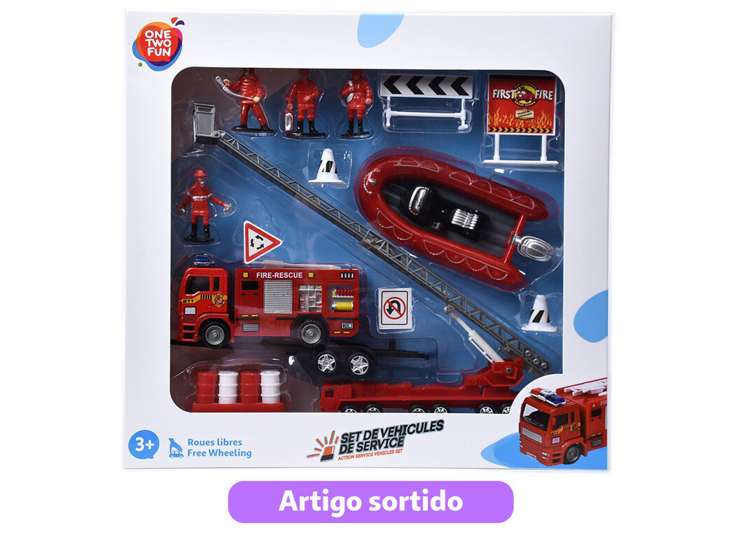 PLAYSET VEICULOS ONE TWO FUN METAL MODELOS SORTIDOS image number 2