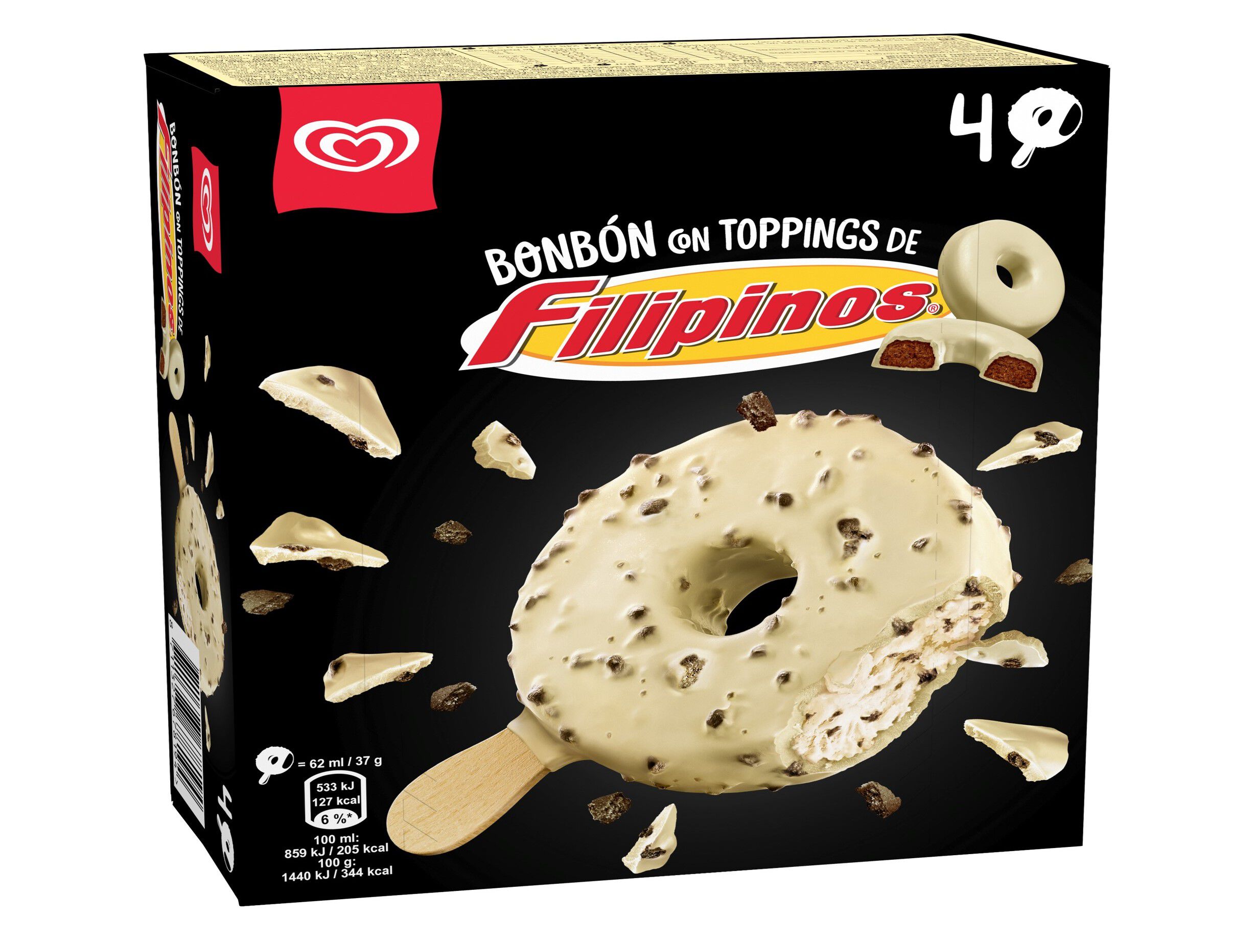 GELADO OL&Aacute; FILIPINOS STICK 4X62ML image number 1