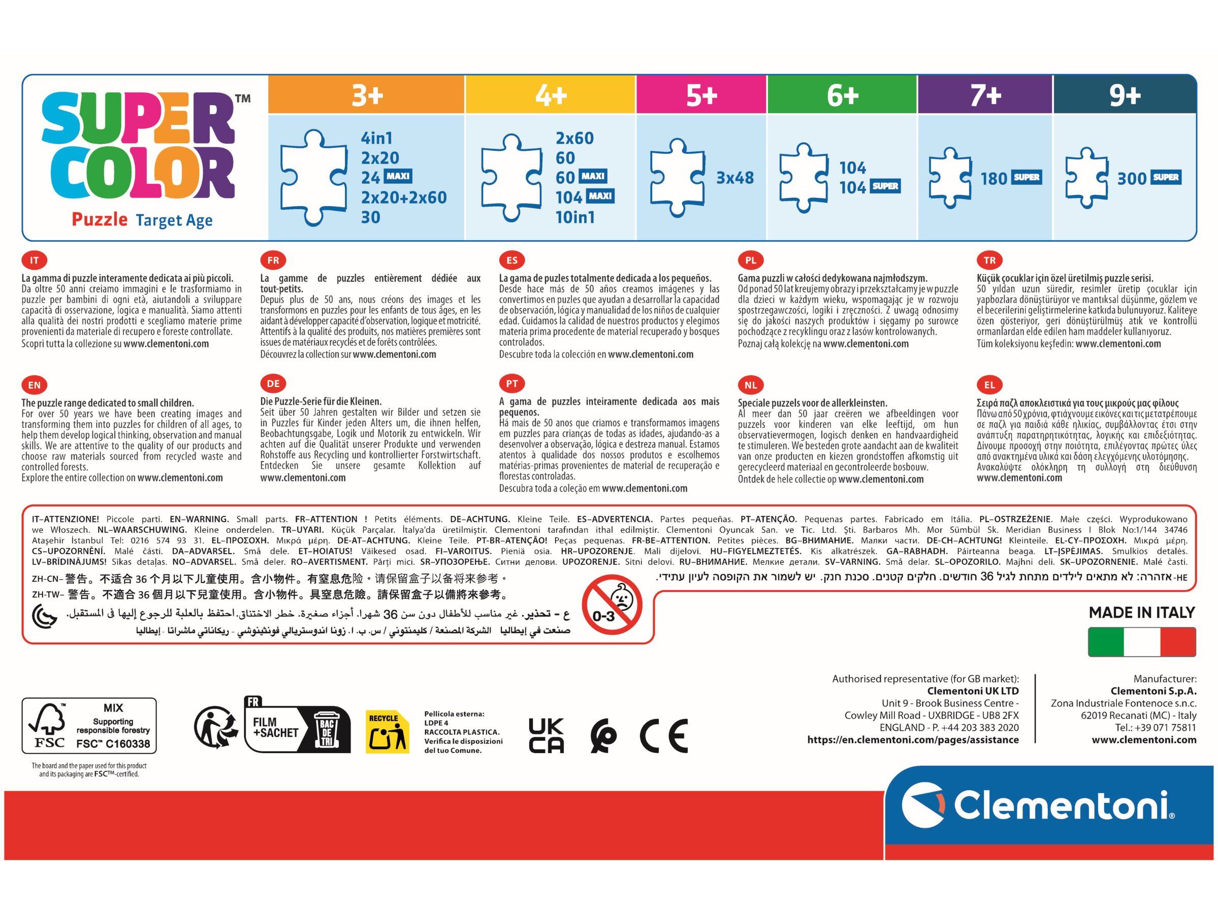 PUZZLE STITCH CLEMENTONI 2X60 PE&Ccedil;AS image number 3
