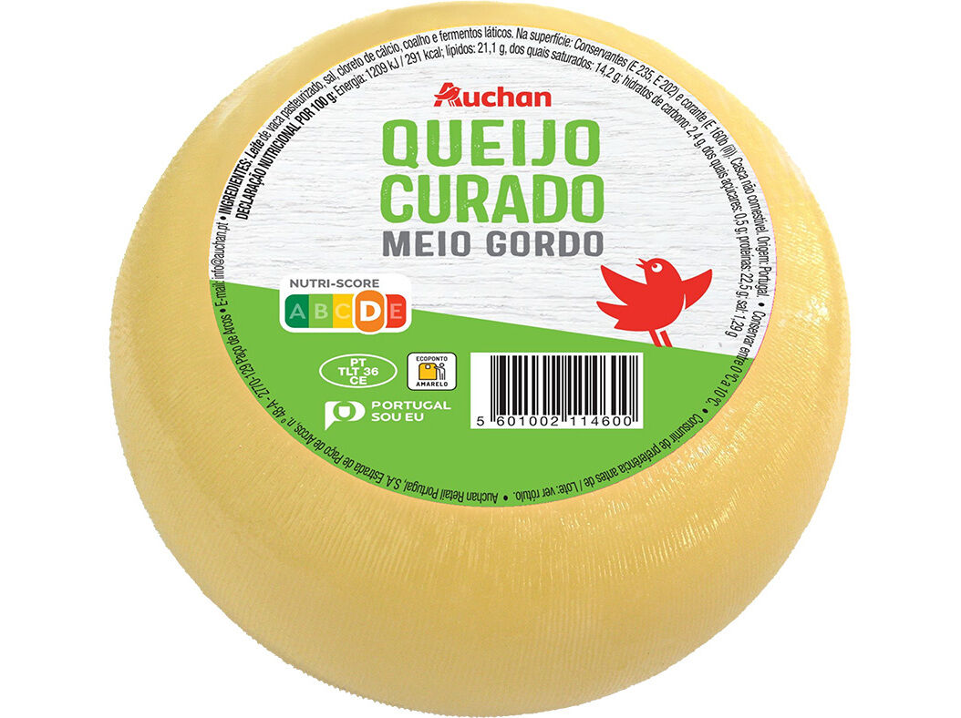 QUEIJO CURADO AUCHAN MEIO GORDO MERENDEIRA UN image number 0