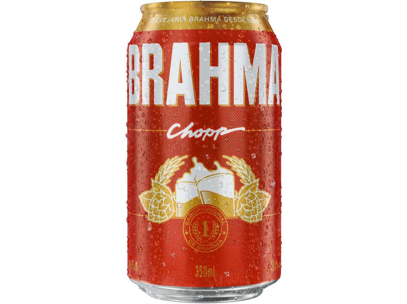 CERVEJA BRAHMA CHOPP BRASIL LATA 0.35L (SDR) image number 1