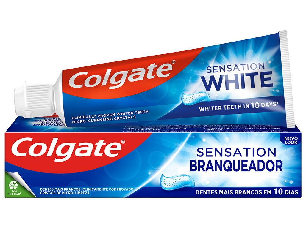 PASTA DE DENTES BRANQUEADORA SENSATION COLGATE 75ML