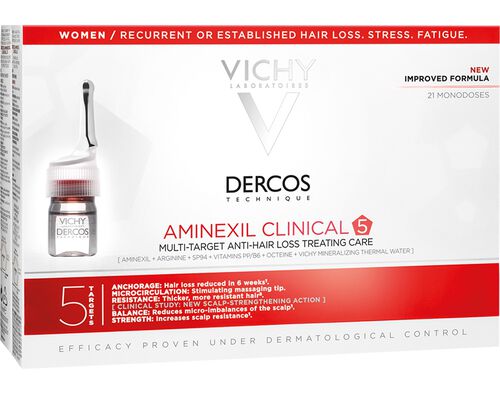 AMPOLAS DERCOS AMINEXIL MULHER 21X6ML image number 0