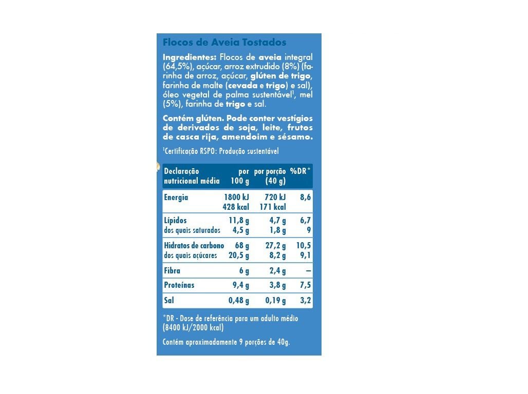 FLOCOS DE AVEIA SALUTEM 350G image number 1