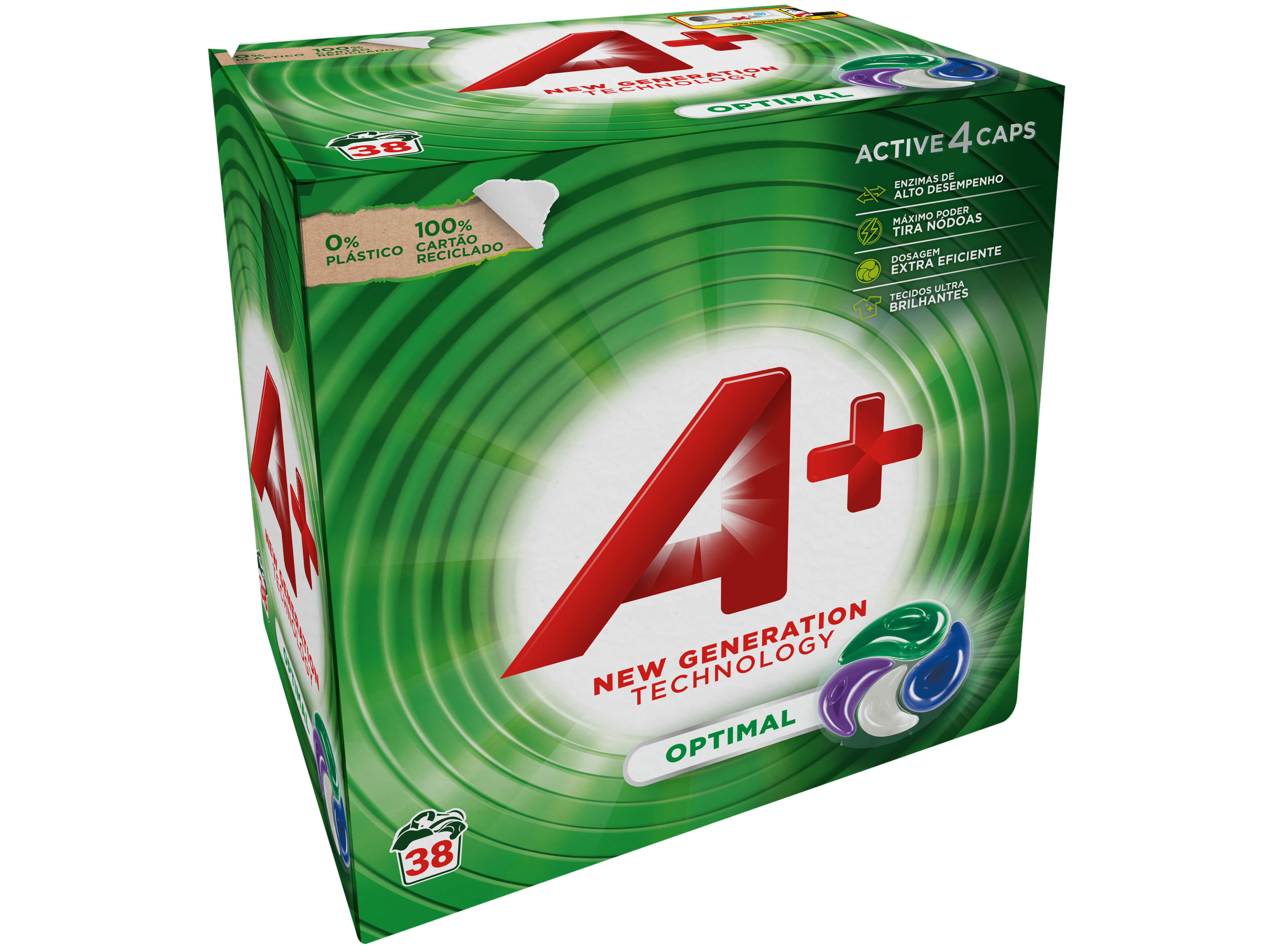 DETERGENTE A+ M&Aacute;QUINA ROUPA C&Aacute;PSULAS REGULAR 38 DOSES image number 2