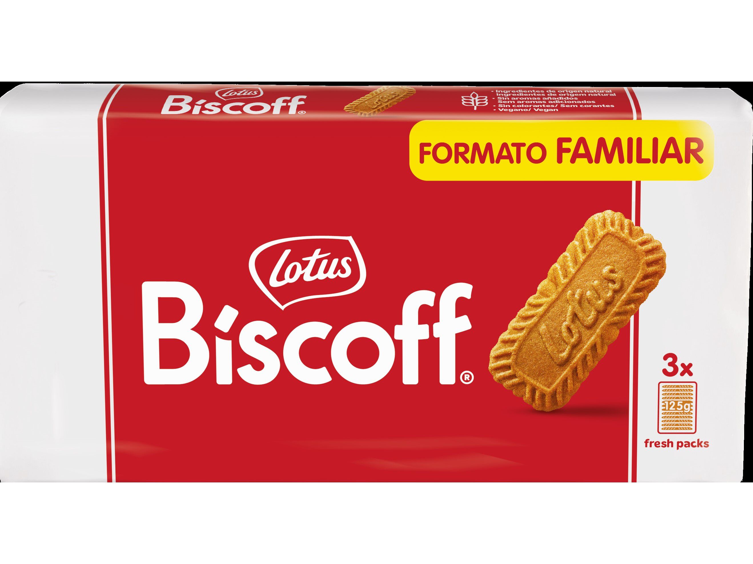 BOLACHA LOTUS BISCOFF FAMILIAR 3X125G image number 0