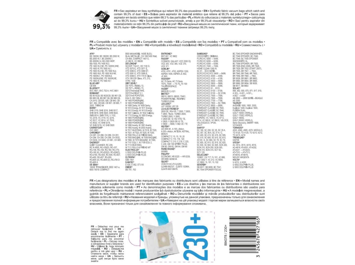 SACOS DE ASPIRADOR QILIVE 230+ PACK 4 image number 2