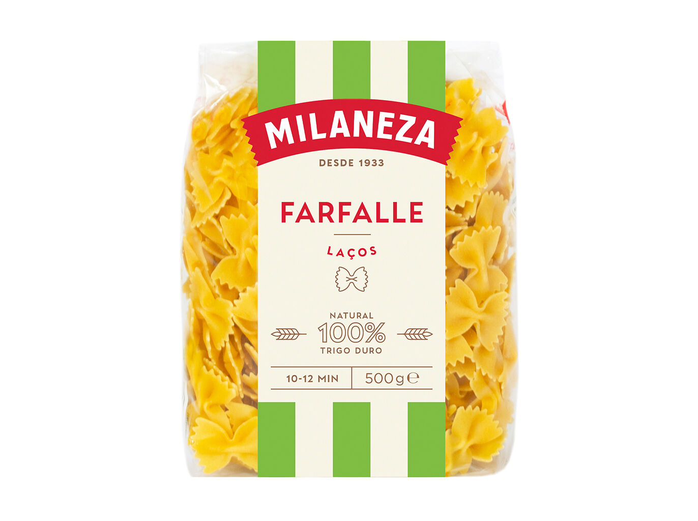 MASSA MILANEZA LA&Ccedil;OS FARFALLE 500G