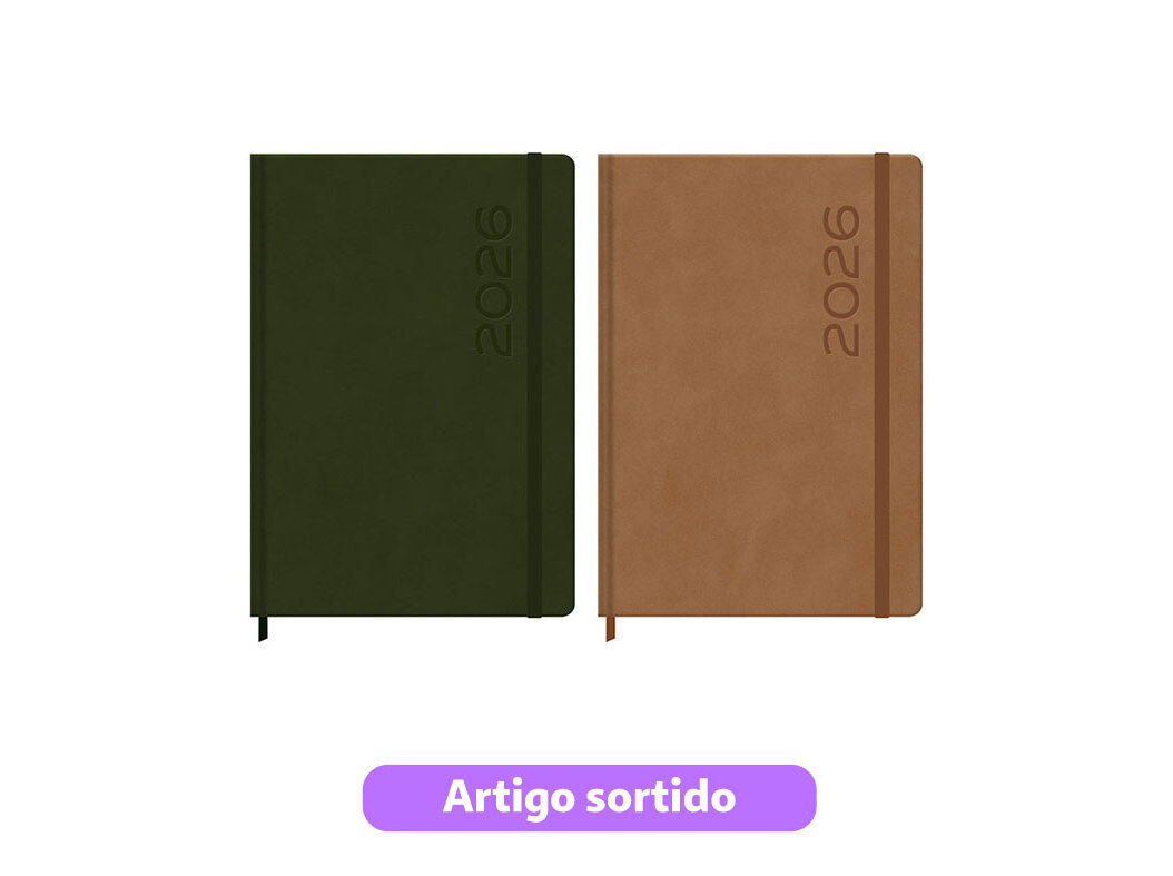 AGENDA SEMANAL AMBAR VERBIS AMBAR 17.2X24CM CORES SORTIDAS