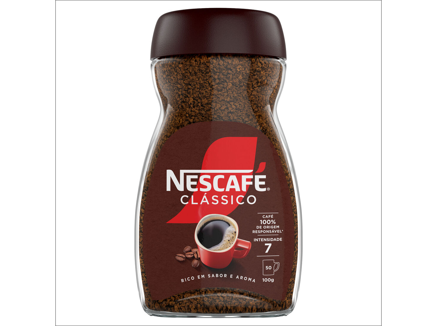 CAF&Eacute; NESCAF&Eacute; SOL&Uacute;VEL COM CAF&Eacute;&Iacute;NA 100G image number 0