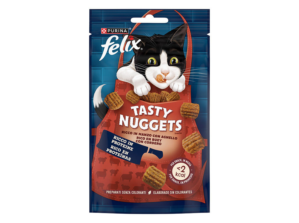 SNACKS GATO FELIX NUGGETS VACA E BORREGO 50G image number 1