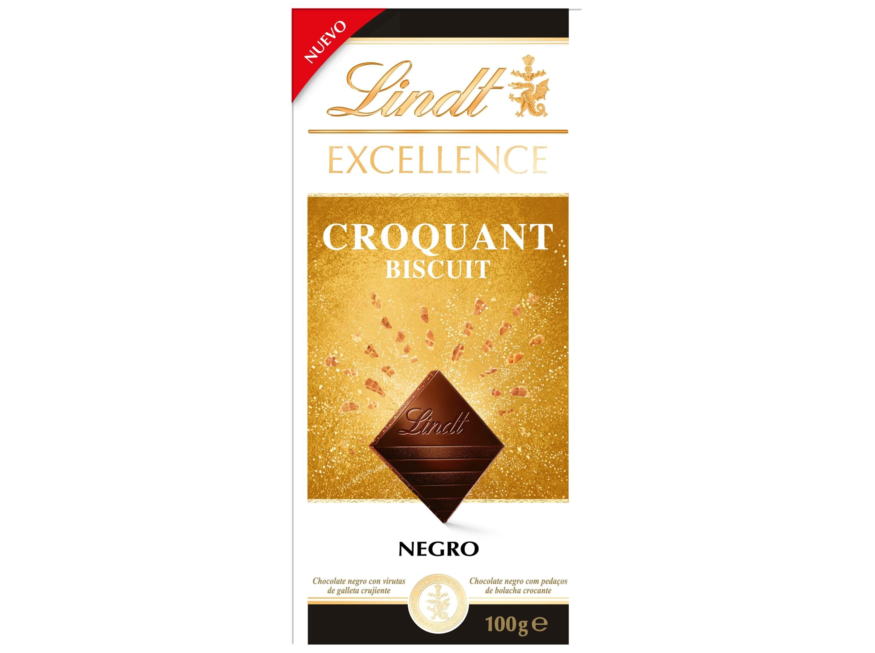CHOCOLATE LINDT EXCELLENCE CROQUANT BISCUIT 100G image number 0