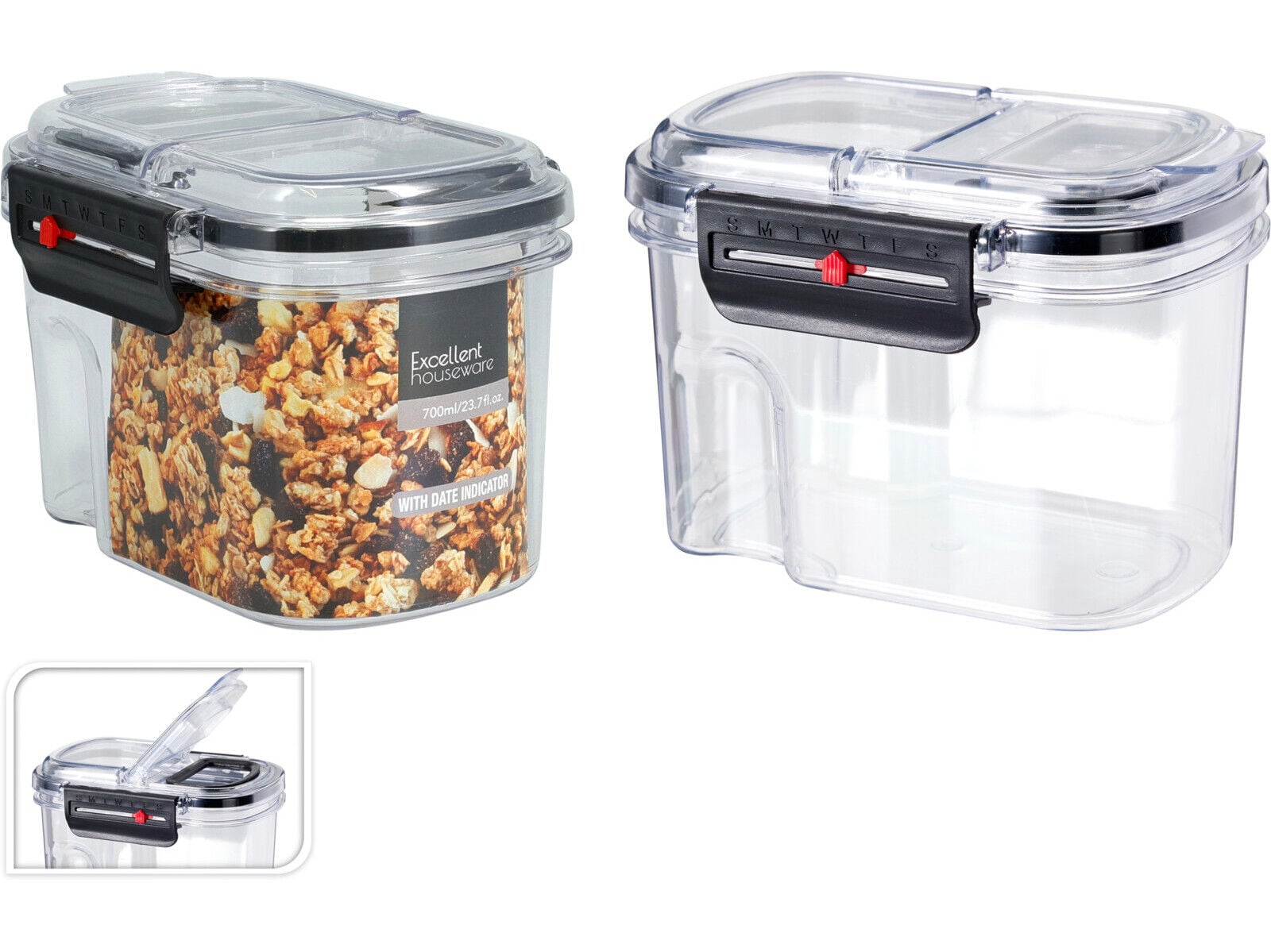 CAIXA PARA ALIMENTOS EH EM VIDRO 700 ML