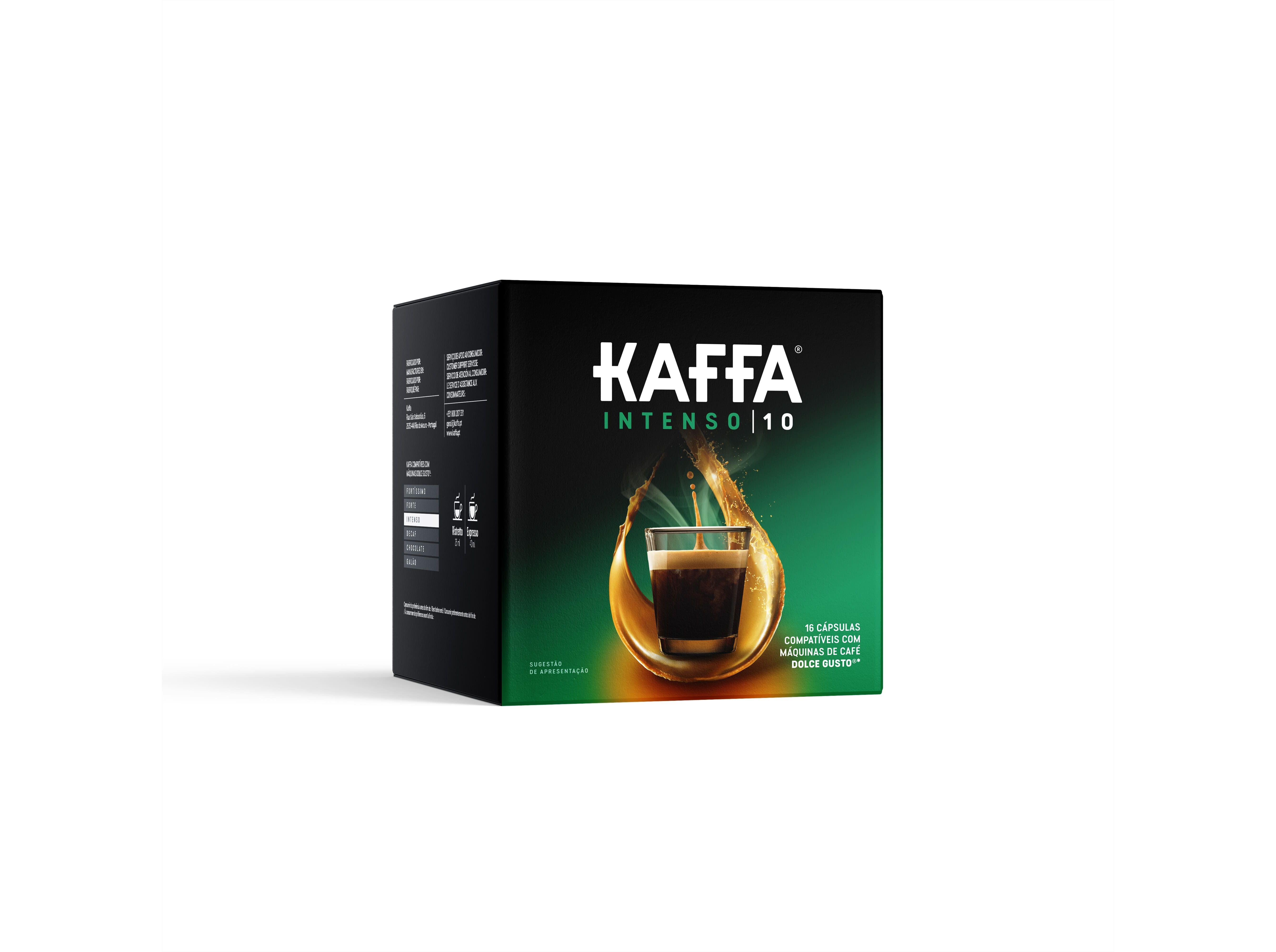 C&Aacute;PSULAS KAFFA COMPAT&Iacute;VEL NESPRESSO CAF&Eacute; INTENSO SN XL INTENSIDADE 10 40UN image number 0