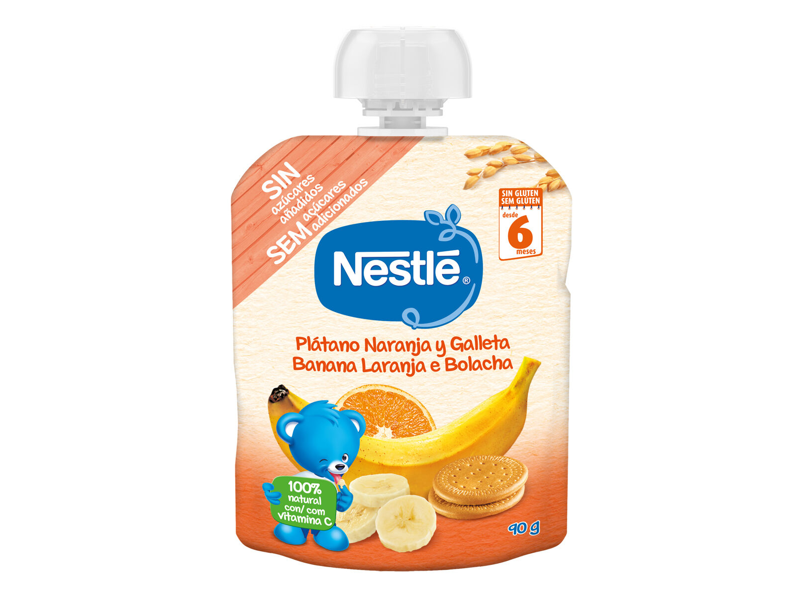 SOBREMESA NESTL&Eacute; BANANALARANJA E BOLACHA 90G