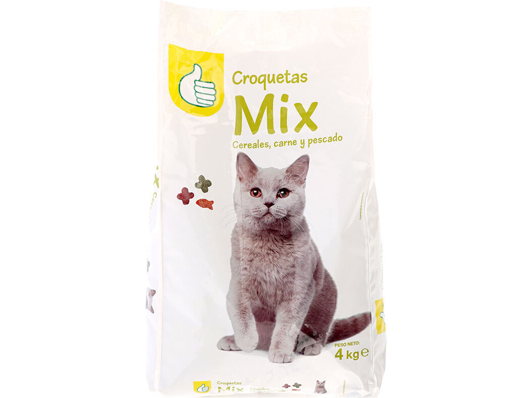 RA&Ccedil;&Atilde;O GATO AUCHAN ESSENCIAL MIX CEREAIS CARNE E PEIXE 4 KG