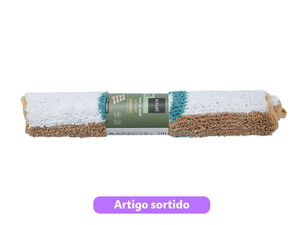 TAPETE CASA BANHO ACTUEL RISCADO 50X80CM MODELOS SORTIDOS