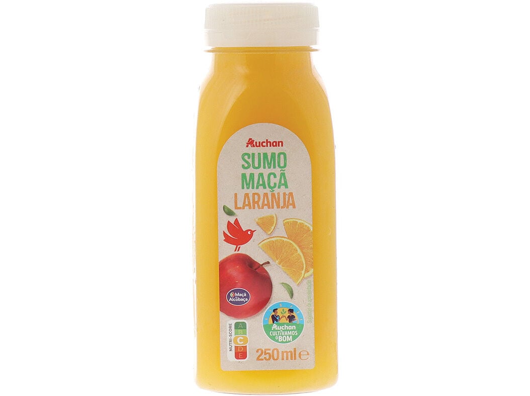 SUMO MA&Ccedil;&Atilde; LARANJA AUCHAN CULTIVAMOS O BOM 250 ML