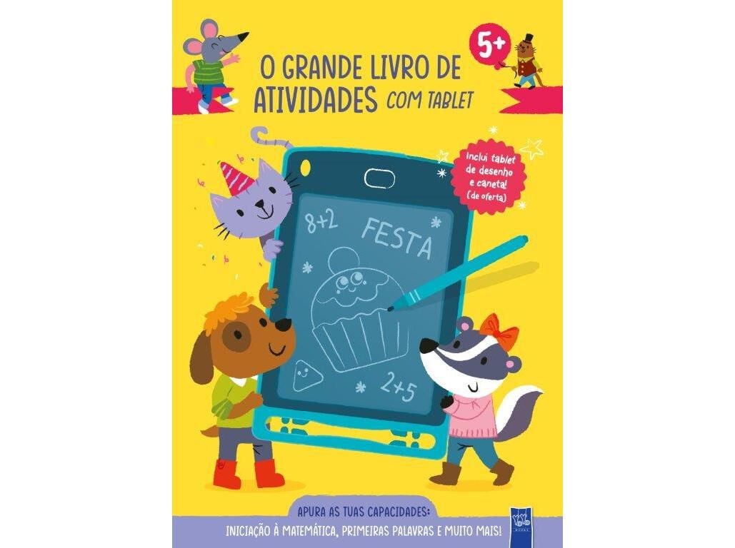LIVRO O GRANDE LIVRO DE ATIVIDADES COM TABLET - INICIA&Ccedil;&Atilde;O &Aacute; MATEM&Aacute;TICA E PRIMEIRAS PALAVRAS image number 0
