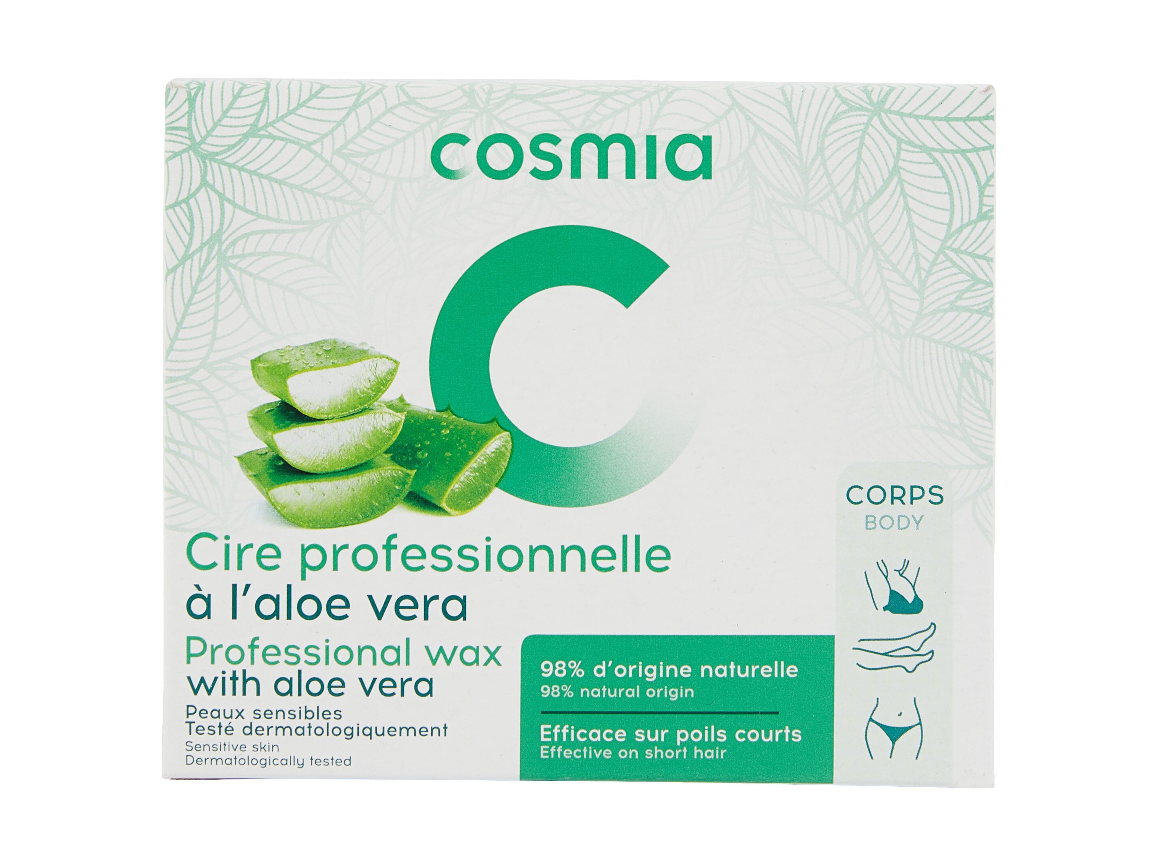 CERA COSMIA DEPILAT&Oacute;RIA COM ALO&Eacute; VERA PROFISSIONAL 400G