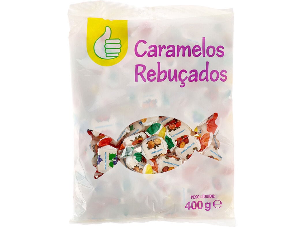 CARAMELOS POLEGAR DE FRUTA 400G image number 0