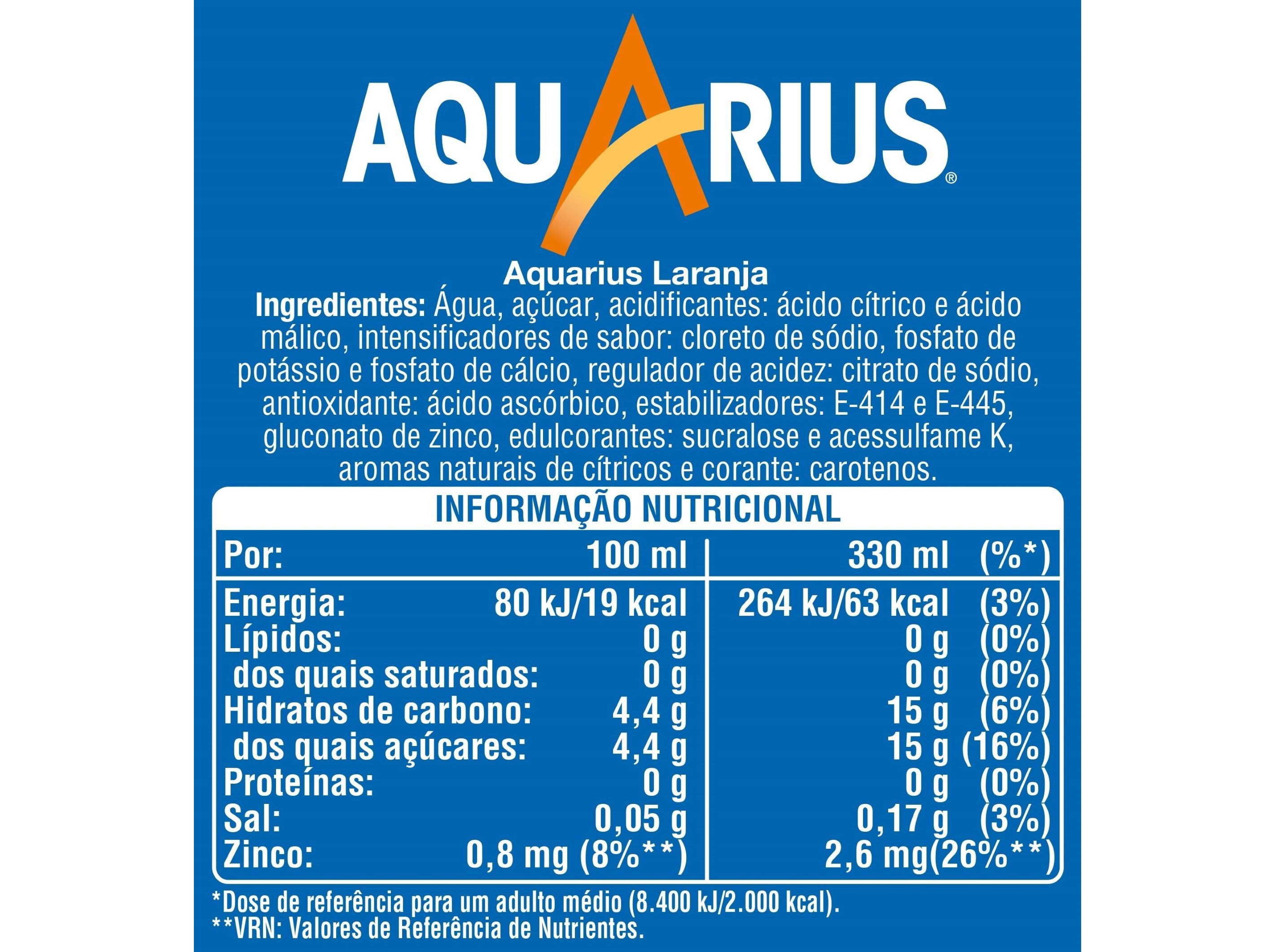 BEBIDA AQUARIUS LARANJA 1.5L image number 1