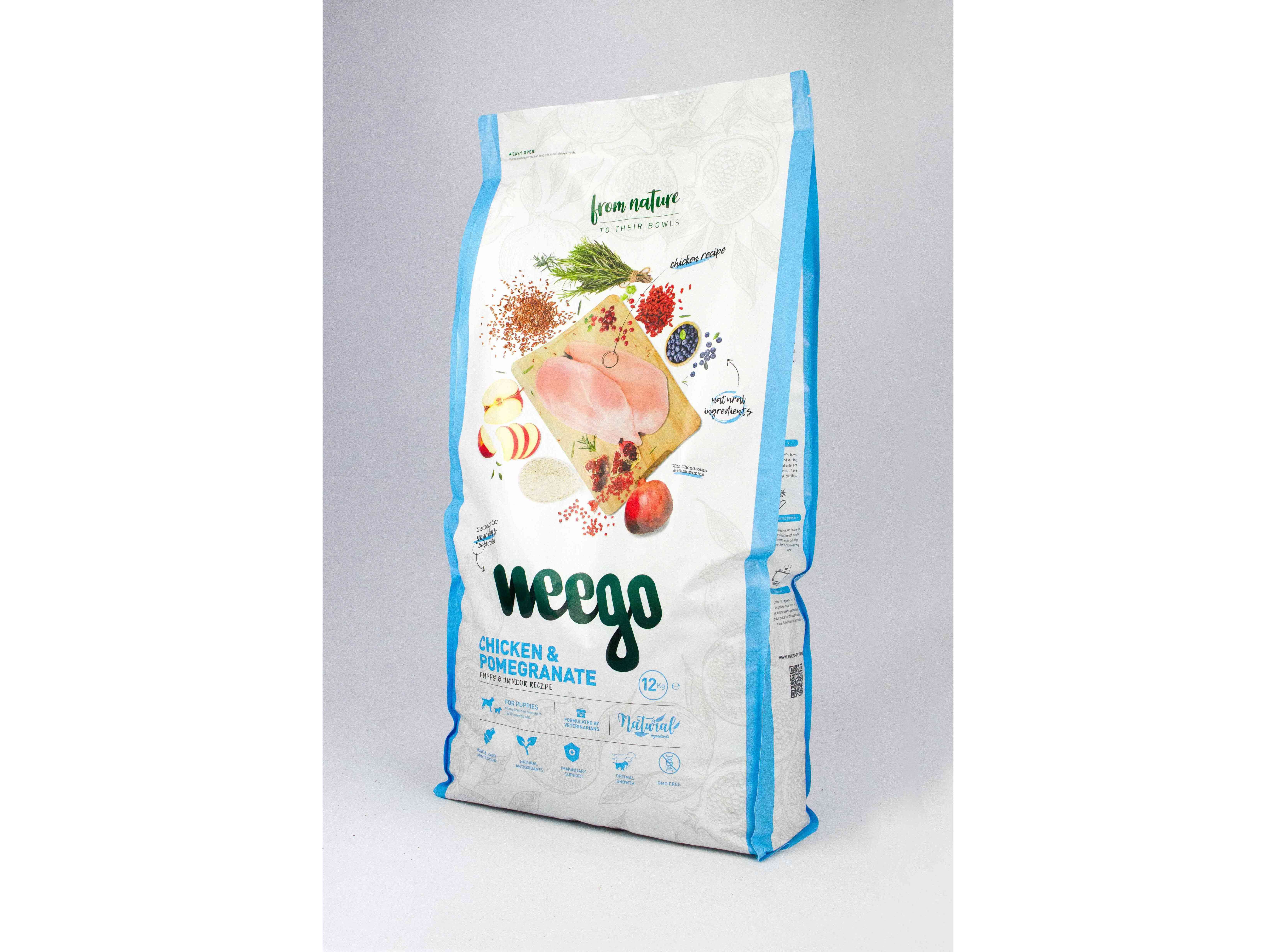 RA&Ccedil;&Atilde;O PARA C&Atilde;O J&Uacute;NIOR WEEGO FRANGO / ROM&Atilde; 12KG image number 0