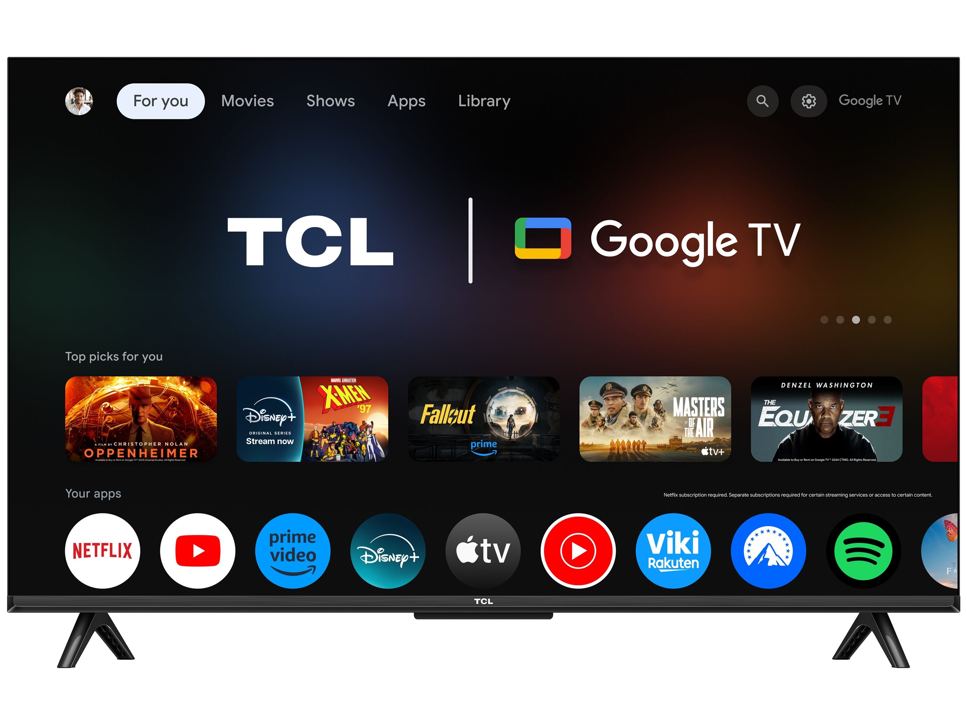 TV TCL 43T69C (43'' 4K GOOGLE TV 109CM)