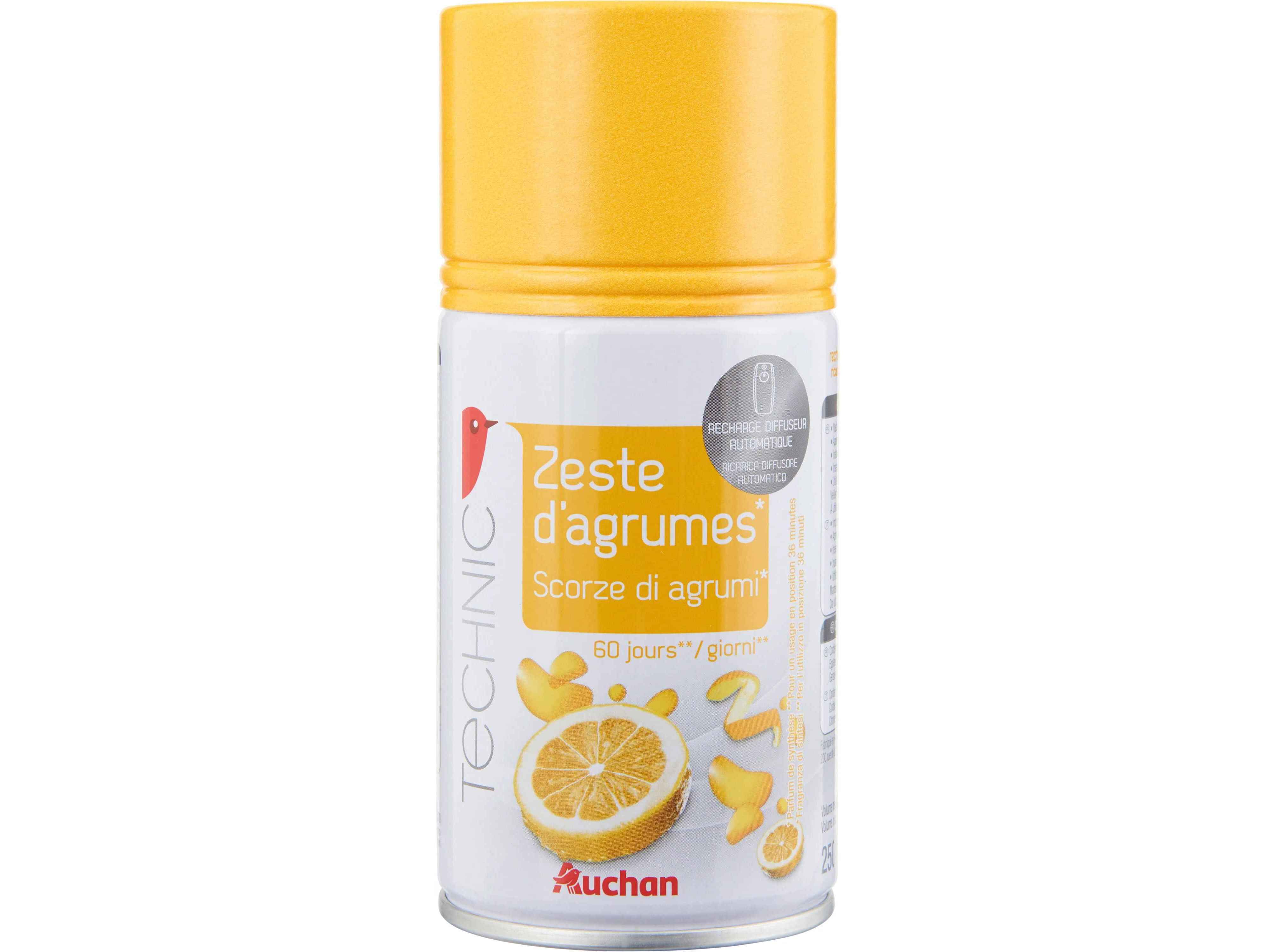 DIFUSOR AUCHAN AUTOM&Aacute;TICO RECARGA CITRINOS 250ML