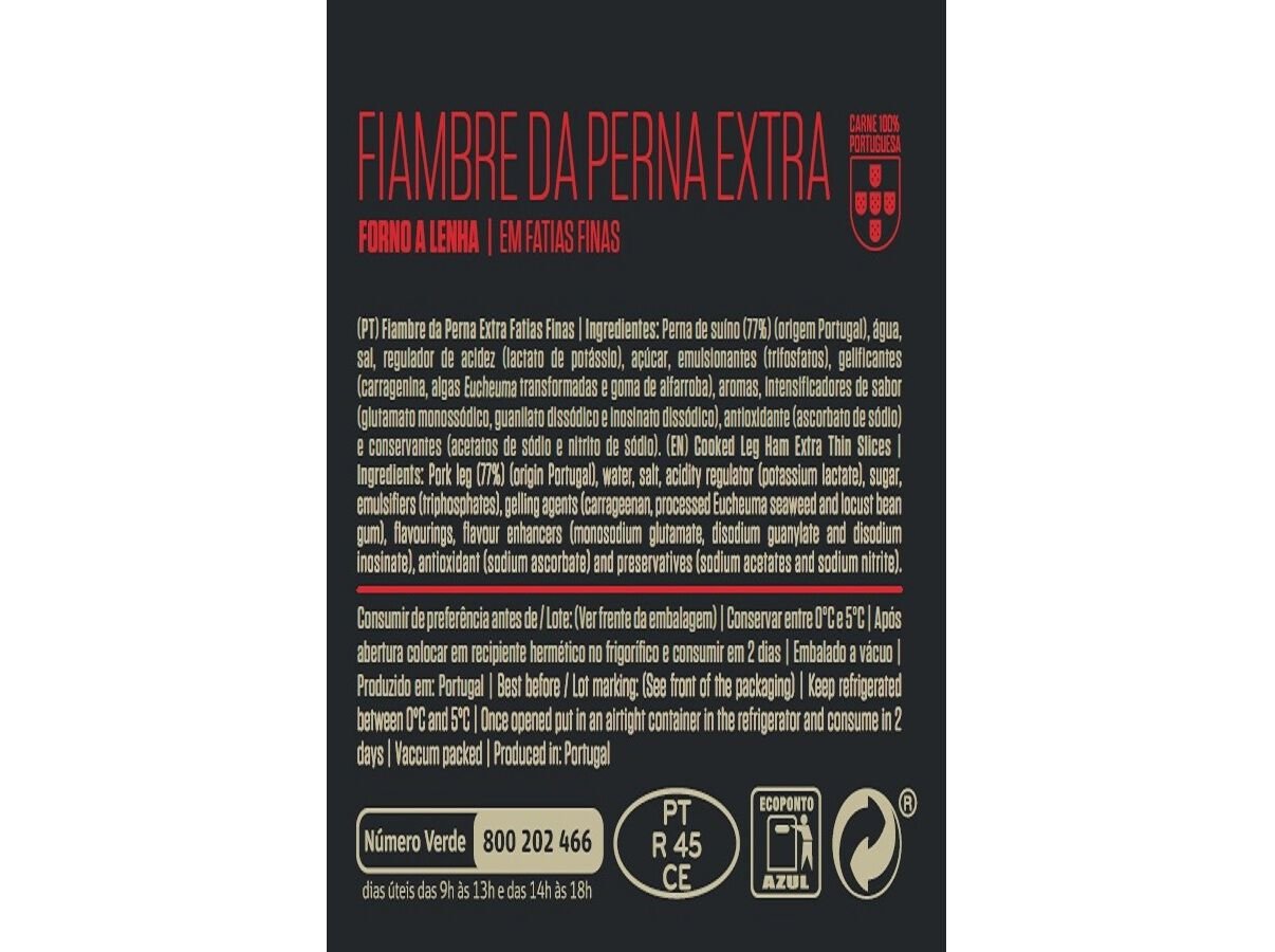 FIAMBRE PERNA EXTRA IZIDORO FORNO A LENHA 110 G image number 1