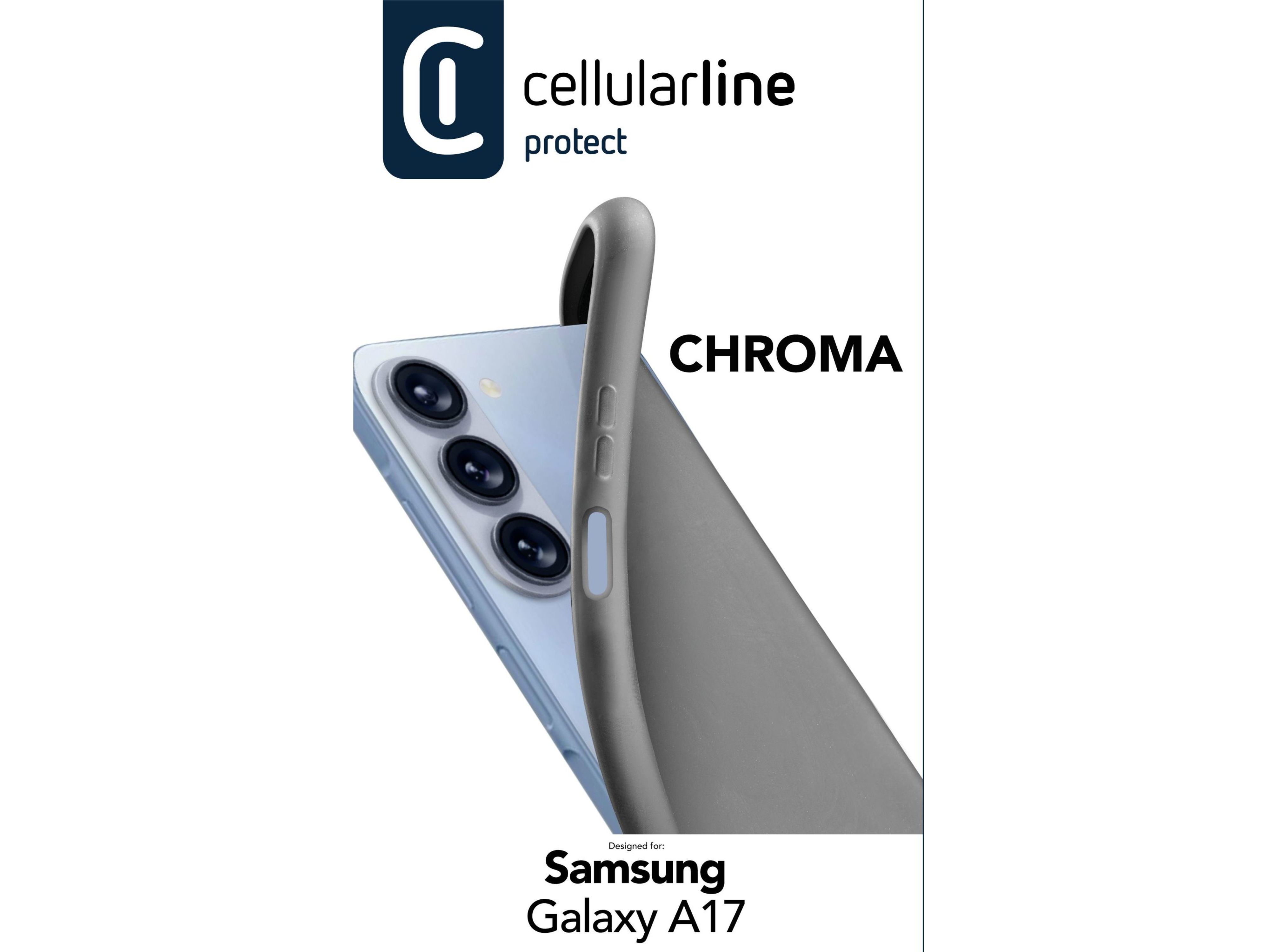 CAPA CHROMA CELLULARLINE SAMSUNG A17 PRETA image number 1