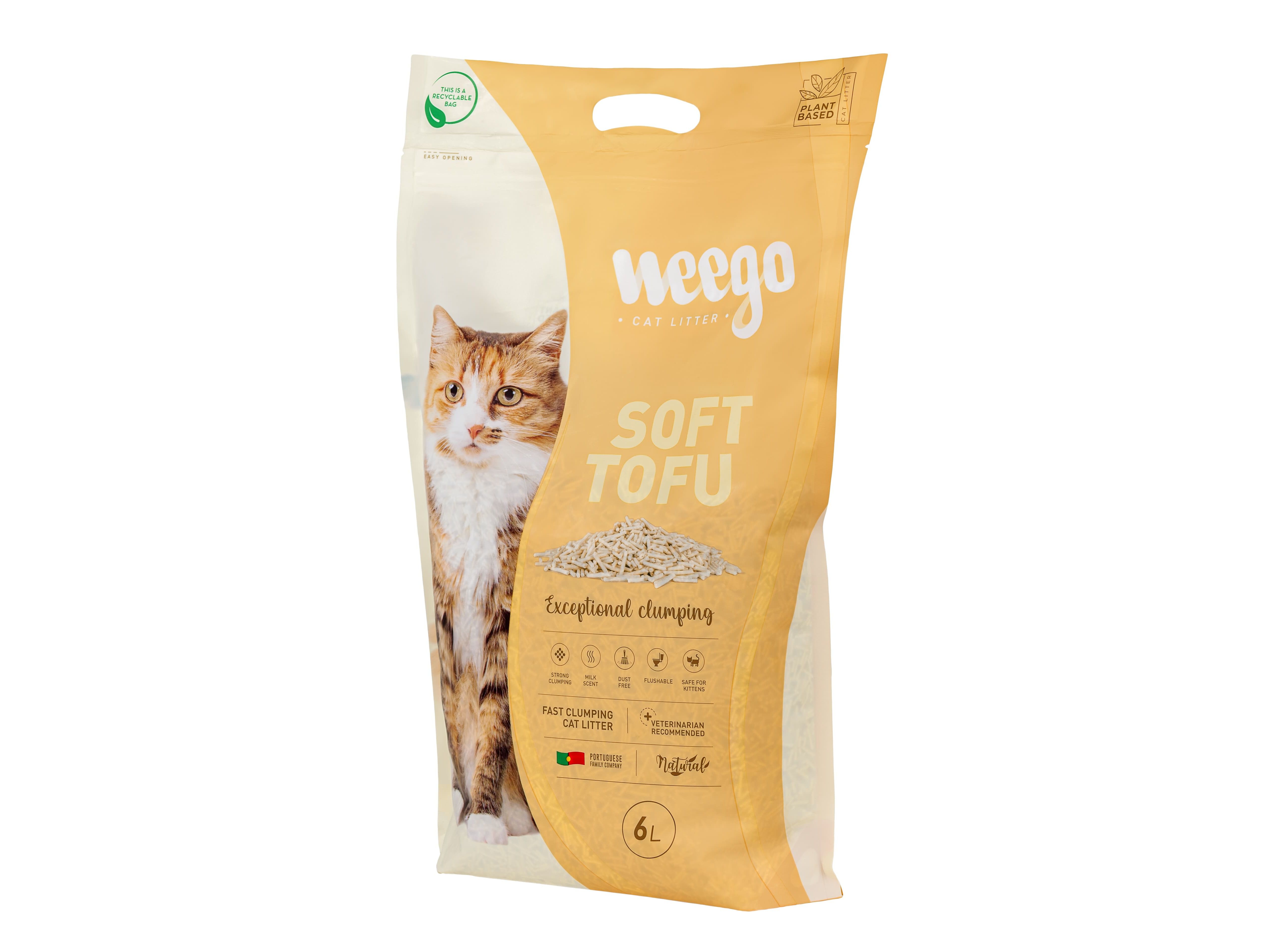 AREIA AGLOMERANTE WEEGO TOFU SUAVE 6L