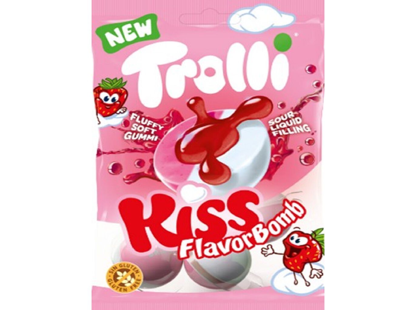 GOMAS TROLLI KISS FLAVORBOMB 75G image number 0