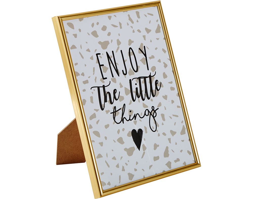 MOLDURA ACTUEL EM PL&Aacute;STICO DOURADO 50X70CM image number 0