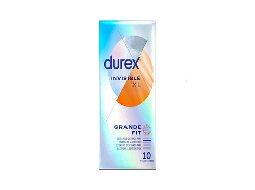PRESERVATIVOS DUREX INVISIBLE XL 10 UN image number 0