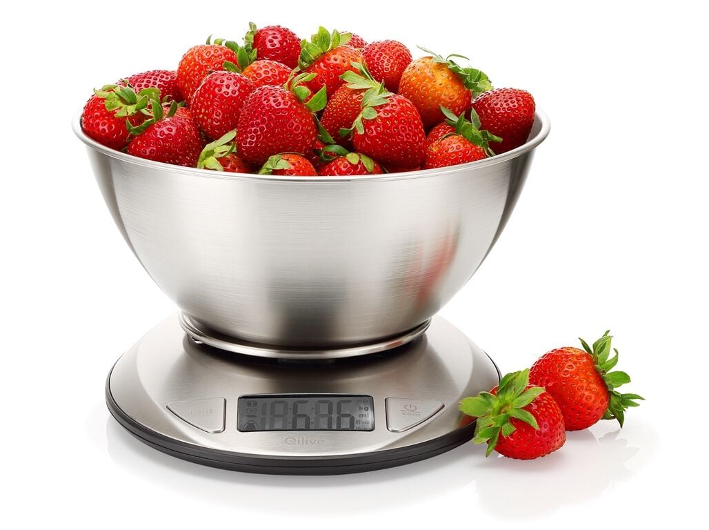 BALAN&Ccedil;A ELETR&Oacute;NICA QILIVE 600122572 INOX COM TA&Ccedil;A 5KG