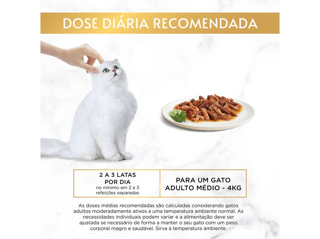 COMIDA H&Uacute;MIDA PARA GATO GOURMET GOLD 12X85G image number 4