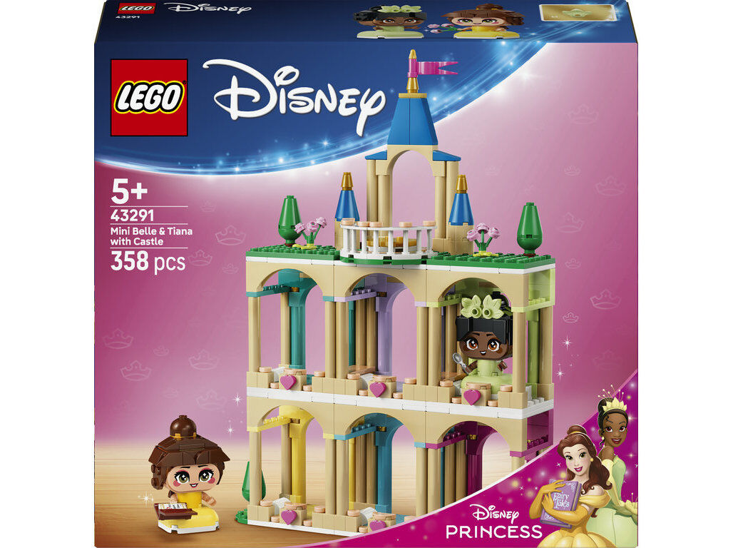 MINI BELA E TIANA COM CASTELO LEGO DISNEY PRINCESS 43291