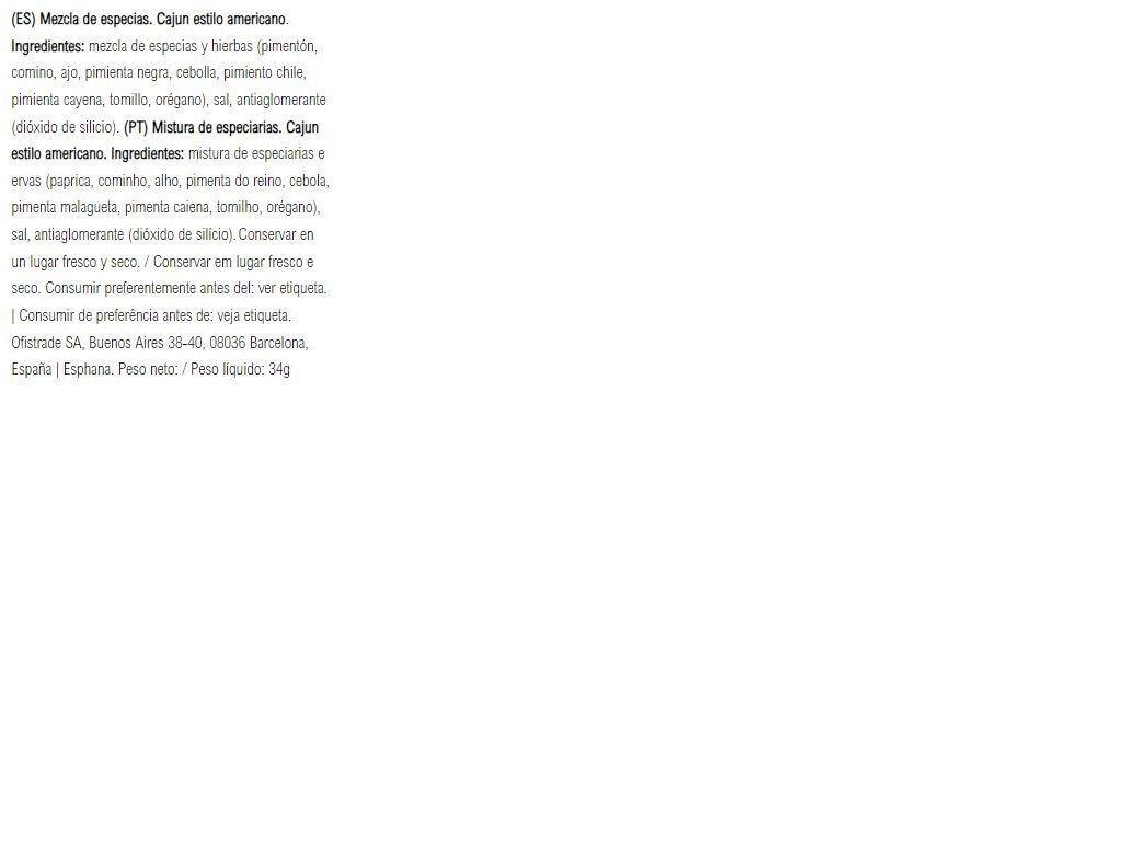 TEMPEROS SANTA MARIA CAJUN 34G image number 2