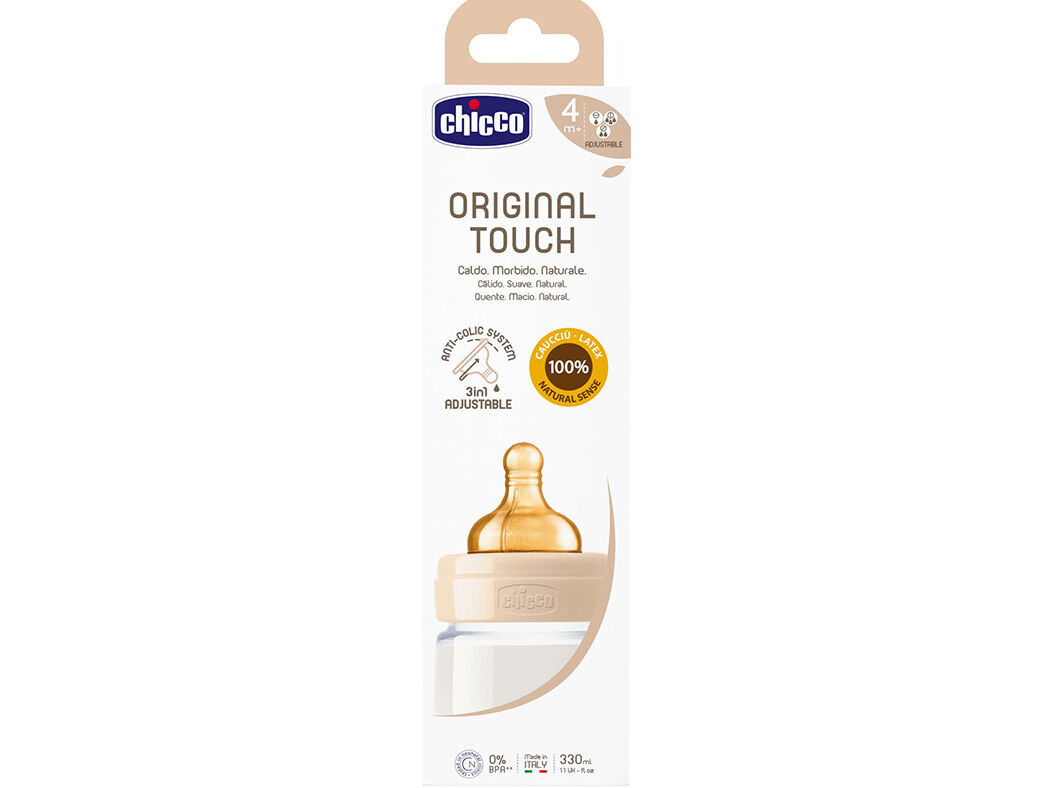 BIBER&Atilde;O CHICCO ORIG TOUCH LATEX BRANCO 4M+ 330ML image number 0