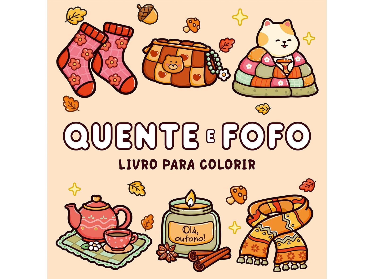 LIVRO QUENTE E FOFO - LIVRO PARA COLORIR image number 0