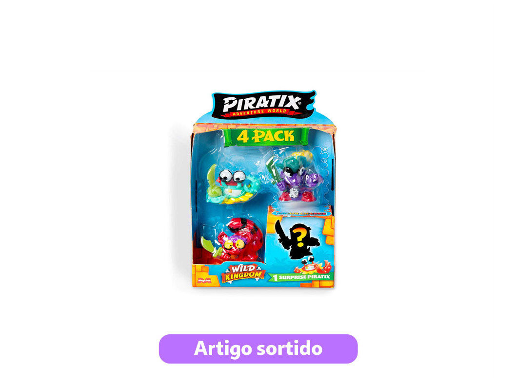 WILD KINGDOM PIRATIX PACK 4 MODELOS SORTIDOS