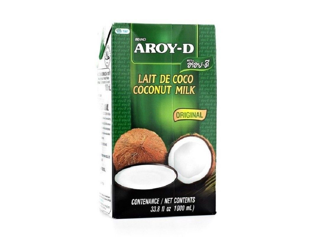 LEITE DE COCO AROY-D UHT 100% 1L image number 1
