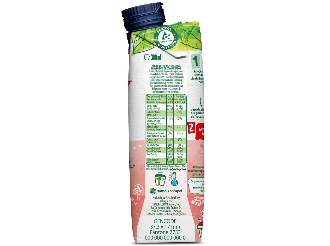 NECTAR COMPAL VITAL FRUTOS VERMELHOS 0.30L image number 1